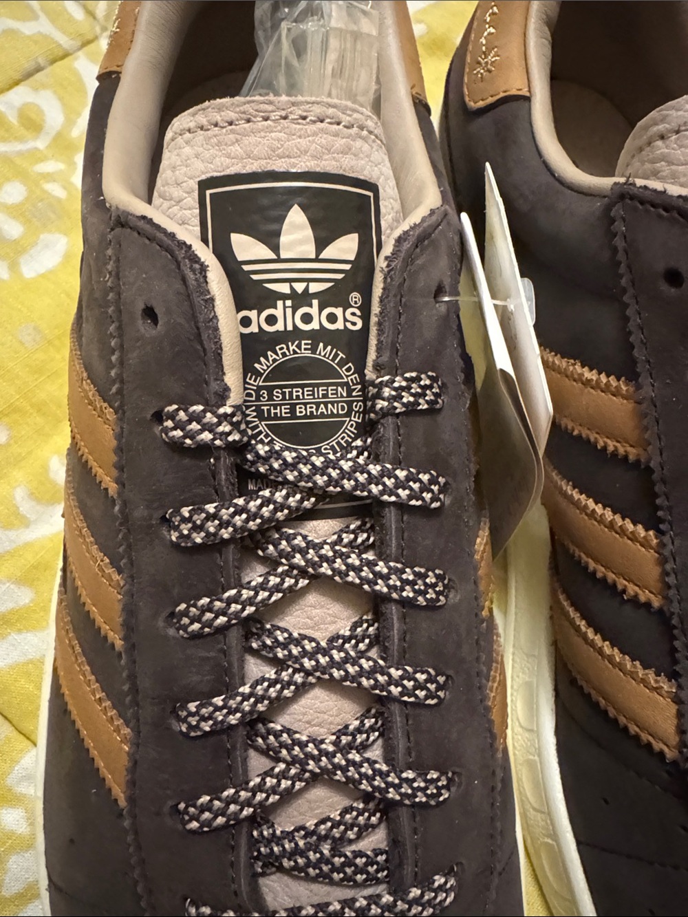 adidas Men’s Brown Suede Sneakers with Tan Stripes - Picture 10 of 10